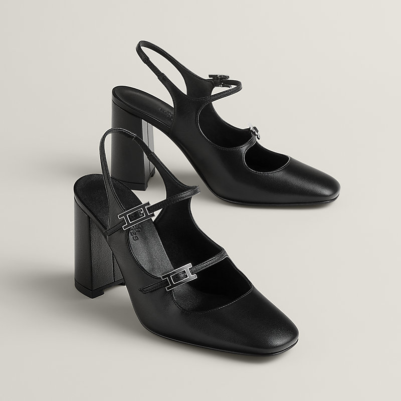 Escarpim Jackie 90 - Preto | Hermès Brasil